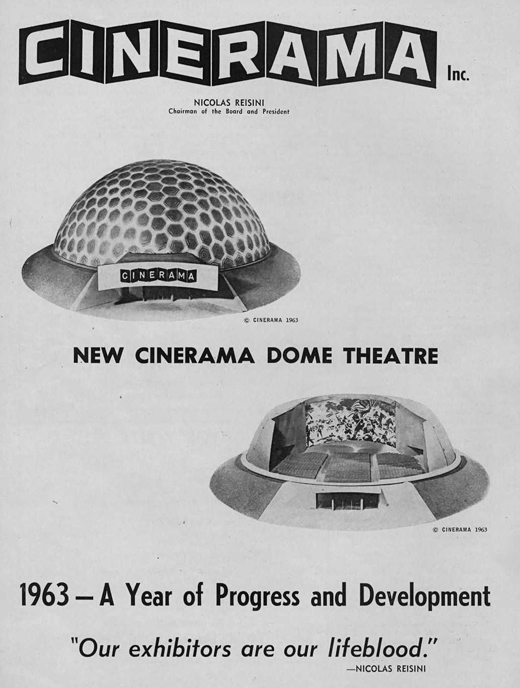 Cinerama advertising 1963