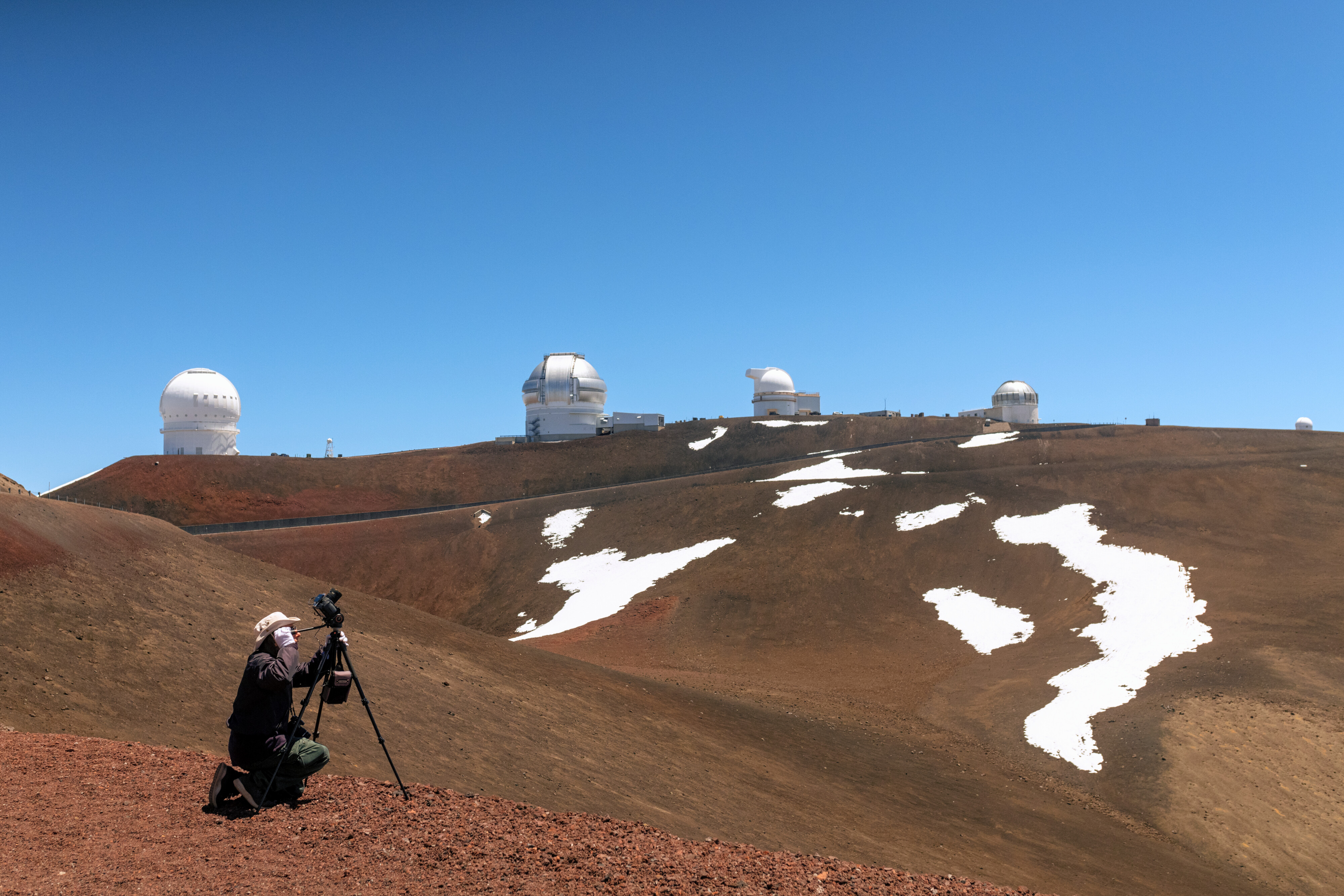Theofanis Matsopoulos at the Gemini North Telescope