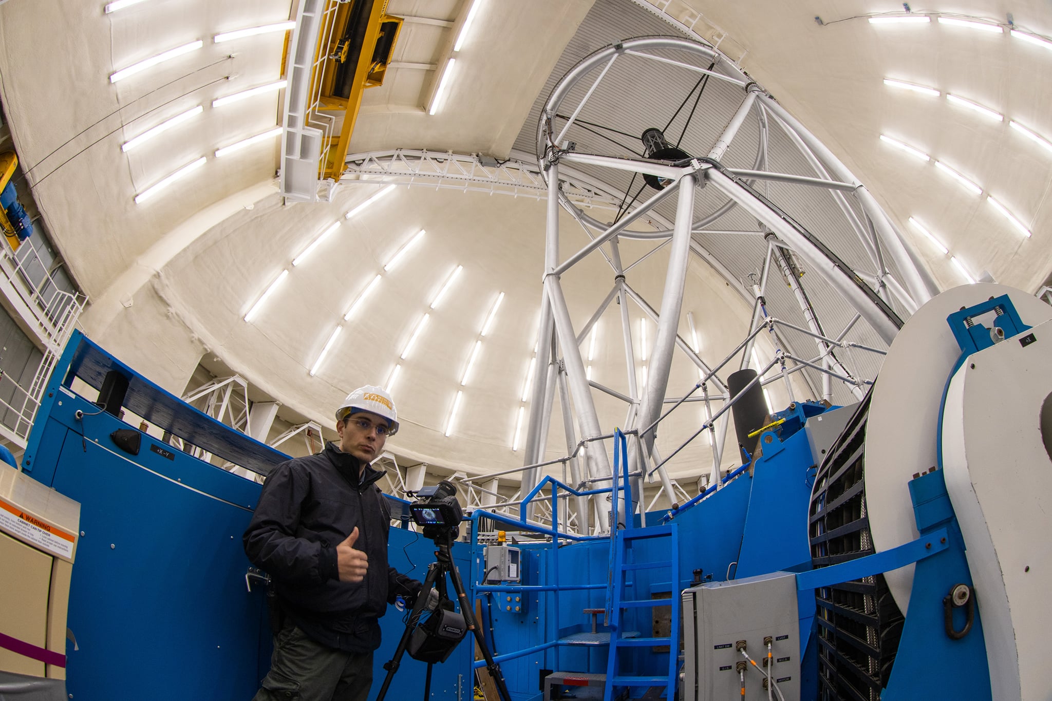 Theofanis Matsopoulos at the Gemini North Telescope
