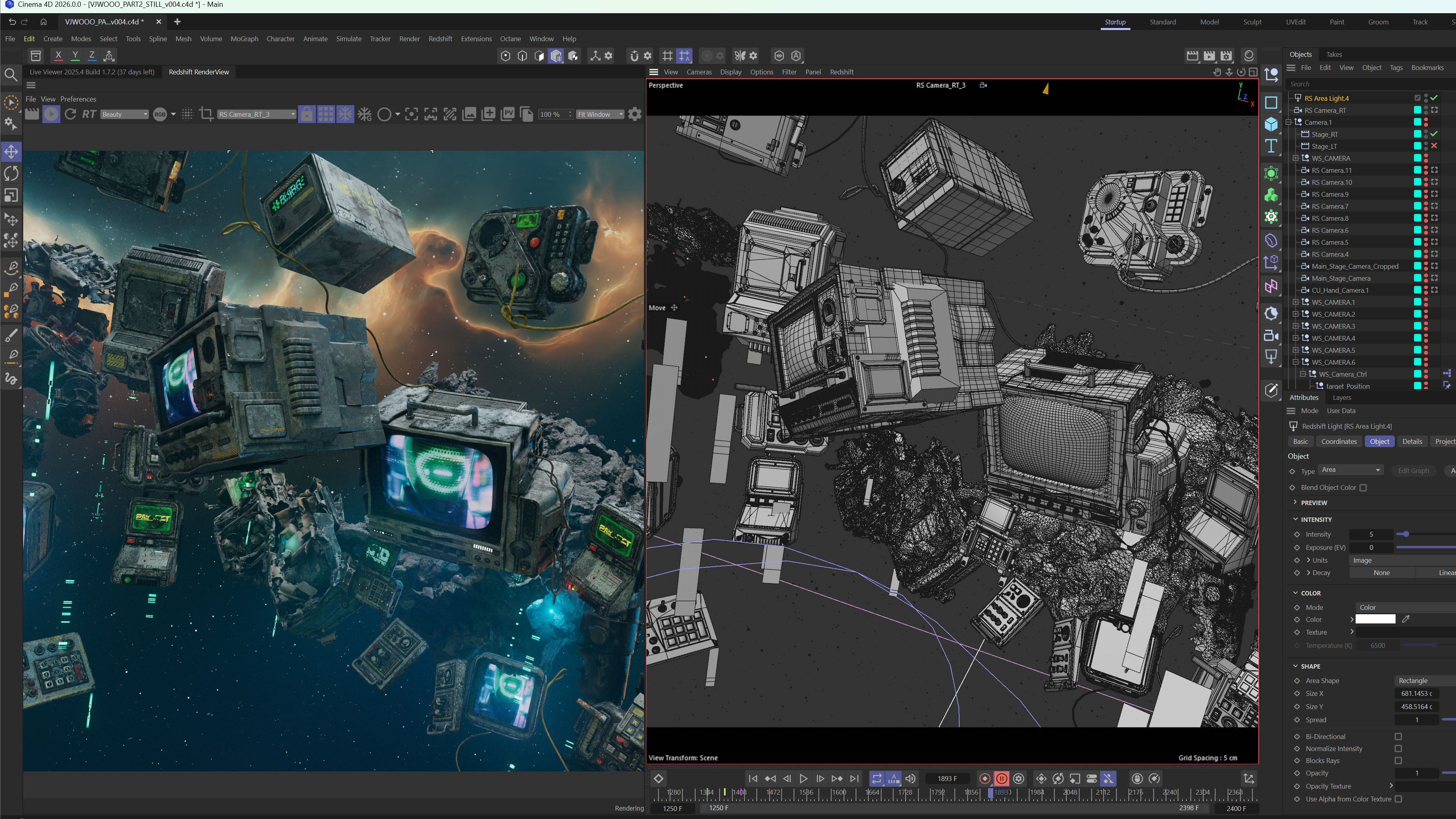 Close-up viewport shot of space equipment assets