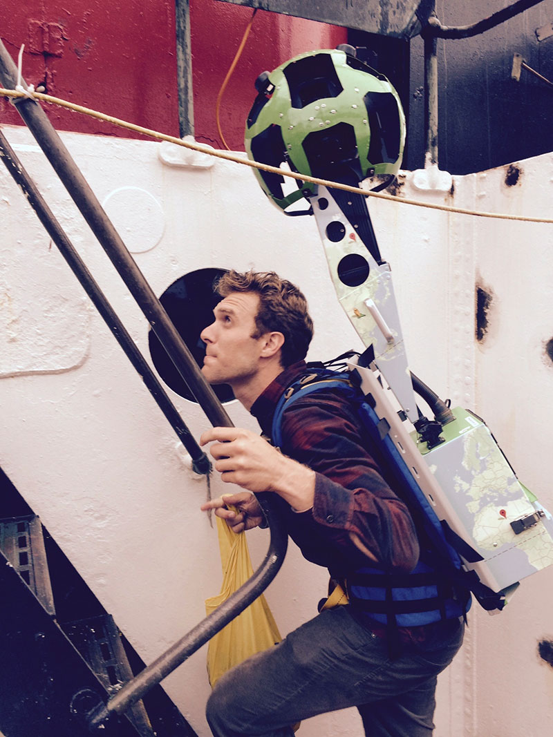 Hudson River View with Google Maps Trekker